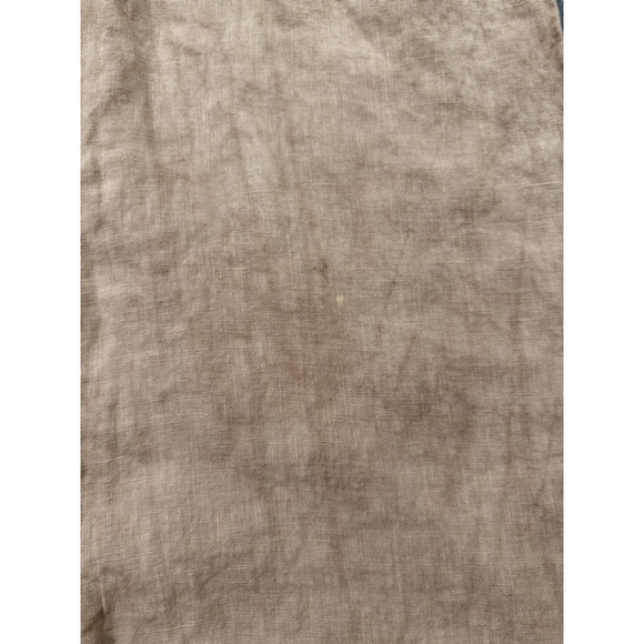 Karamel Tan Linen Pants Made in Italy Size M - Picture 4 of 10